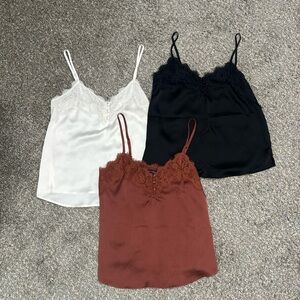 Abercrombie Lace Camis (Set of 3)